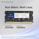 Timetec 32GB KIT (2x16GB) DDR4 2666MHz (PC4-2666V) PC4-21300 SODIMM Laptop RAM