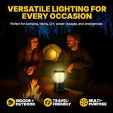LUXPRO Rechargeable Dual-Power 1100 Lumen LED Lantern for Up to 150 Hours of Use - Camping Lantern with Built-in Power Bank - Dimmable LED Light with IPX4 Water-Resistant Rating (Camping Lantern)