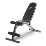 Marcy Multi-Position Workout Utility Bench for Home Gym Weightlifting and Strength Training SB-10115, Black MARCY