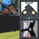 Kesfitt Chain Link Fence Privacy Screen 6x50FT, 90% Privacy Outdoor Fence Cover with Brass Grommets