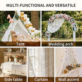UWWGKK Lace Tablecloth Exquisite Embroidery Floral,Table Cloth Rectangle Table with Wavy Openwork,Tablecloths for Wedding Decor,Afternoon Tea,Party,Entryway Decoration,Piano Top Cover,55x86 Inch