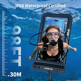 Waterproof Phone Pouch Floating 2 Pack, IP68 Waterproof Phone Case with Lanyard for iPhone 17 16 15 Pro Max, Galaxy S26 Ultra, Touch Screen, Cell Phone Dry Bag for Beach Cruise Essentials, Up to 8.5"