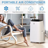 15,000 BTU Portable AC Cools 850 Sq.Ft., 3-in-1 Air Conditioner Portable, Quiet ≤54dB, Dehumidifier, Fan, Remote & 24H Timer, Easy Window Setup, Eco R32 for Low Maintenance