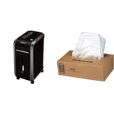 Powershred 99Ci 18-Sheet Capacity, 100% Jam Proof Cross-Cut Paper Shredder, Black/Gray & 36053 Powershred Shredder Waste Bags for 90S, 99Ci, 99Ms, AutoMax 200C, and AutoMax 130C, 100 Bags Fellowes