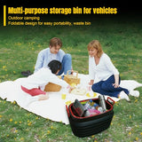 Car Trash Can, Mini Collapsible Car Garbage Can, Waterproof Hanging Car Trash Bag with Handle, Car Trash Bin