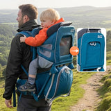 WIPHA Lightweight Baby Backpack Carrier, Adjustable Hiking Backpack Carrier for Toddlers, Breathable Design, Travel Carrier with Sun Canopy (Blue)
