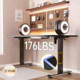Heights Adjustable,Sit to Stand Up, Work Home Office Computer Table for Walking Pad, Wooden Desktop Desks