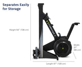 Concept2 RowErg Indoor Rowing Machine with Tall Legs - PM5 Monitor, Device Holder, Adjustable Air Resistance, Easy Storage Concept2