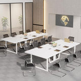 Tribesigns 8FT Conference Table Set of 2, Large Meeting Podcast Table
