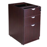 Boss Office Products Executive U-Shape Desk, 66 in x 96 in, Mocha Finish, Thermal Fused Melamine, 2 File Storage Pedestals, Lockable Drawers, Scratch Resistant Workstation for Home or Office Use