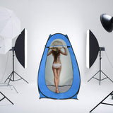 Outvita Pop Up Shower Tent, Instant Privacy Camping Changing & Toilet Tent, 6.23FT Portable Outdoor Shelter for Hiking Fishing Picnic Beach with Carring Bag 4 Stakes (Blue)