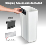 Glad Roomate Under Counter Waste Bin | Space Saving Small Trash Can for Kitchen Cabinet