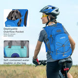 LARIPOP 18L Hydration Backpack with 2L BPA-Free Leak-Proof Water Bladder, Lightweight Breathable Reflective Daypack for Hiking Cycling MTB Trail Running Camping Men Women