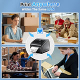 Ethernet Shipping Label Printer, D550 Pro Wireless Thermal Labels Printers for Small Business,Office