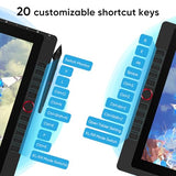 Drawing Tablet with Screen XPPen Artist 22R pro Computer Graphics Tablet 120% sRGB with Battery