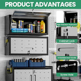10-Piece Heavy Duty Steel Garage Cabinet System