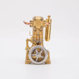 MechPuConToy Engine Model Kit That Works, RW-L2 Mini Inline Double Cylinder Reciprocating Steam Engine Model for 70-130cm Steamships (Boiler Not Included)