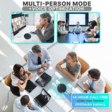 Pyle Portable Conference Speakerphone, Multifunctional Wireless BT Speaker Phone with USB C and Aux Cable