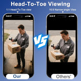 Doorbell Camera Wireless, Head-to-Toe Video - No Subscription Required,2K HD Live View