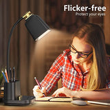 GONDSILY LED Desk Lamp with USB Charging Port Touch Control 3 Color Modes, Stepless Dimming,Eye-Caring LED Table Lamp, 5V, 2.4A