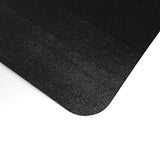 Black Vinyl Rectangular Chair Mat for Hard Floor - 48" x 60