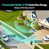 Nonstop Power Video Doorbell with Head-to-Toe View, No Subscription, AI Motion Detection
