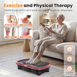 AXV Vibration Plate Fitness Platform Exercise Machine Vibrating Shaking Full Body Shaker Workout Vibrate Stand Shake Board Sport Gym for Weight Loss Fat Burner for Women Men