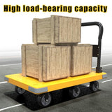 WUD Push Cart, Folding Mobile Platform Trolley,Thickened and Reinforced