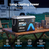 12V 300Ah Lithium LiFePO4 Battery (APP Monitoring&Energy Storage&Starting)