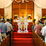 Kingdom Acrylic Lectern or Podium with 6 Column Base and a Wide Middle Shelf with Plenty of Space