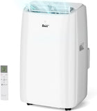DuraComfort Portable Air Conditioner, Dual Motors AC (14,000 BTU ASHRAE) 10000 BTU SACC Cools Up to 450 Sq.Ft, with Window Kit for Easy Installation,White
