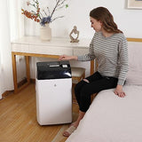 12,000 BTU Black Portable Air Conditioners for Room Up to 500 Sq.Ft, 3-In-1 Quiet Cooling AC Unit with Fan & Dehumidifier, Remote Control, 24H Timer, Remote Window Mount Exhaust Kit, Easy to Move