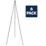 Quartet Easel, Instant Easel Stand, 63", Tripod Base, 6-Pack (S29E)