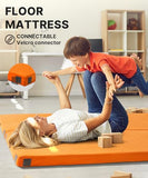 Gaialoop 3 Inch Memory Foam Camping Mattress, Dual Layer Thick Sleeping Camp Pad for Car Tent Cot, Roll-Up Portable Glamping Floor Bed for Guests Sleepover[Single: 75 * 30 * 3"]