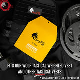 WOLF TACTICAL Curved Weight Vest Plates – 5.75/8.75/14.5LB Pairs – Contoured Ergonomic Fit – WODs, Strength Training, Running, Heavy Workouts