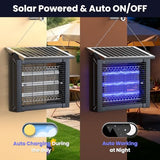 ZETAWALE Solar Bug Zapper Outdoor Mosquitos Zapper Solar Powered Bug Zapper Outdoor Camping Fly Control for 2000 sq.ft Waterproof Fly Killer Solar Mosquito Zapper for Garden Lawn and Back Yard (10W)