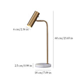 JUAKSQZYI Table lamp LED Desk Lamp with 90 Degree Adjustable Spotlight