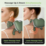 altoance 2026 Upgrade Edition 4D Neck and Shoulder Heat Massager, Wireless Portable Neck Massager, Relieves Muscle Pain, Simulates Deep Tissue Massage of Human Hand, Ideal Gift.（Emerald Green）