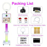 Photo Booth with Printer and Camera 15.6" Touch Screen Photobooth for Event