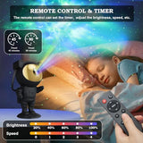 Astronaut Star Galaxy Projector - ASTRAEA Space Starry Night Light Nebula Ceiling Projection Lamp with Timer and Remote for Kids Adults Bedroom