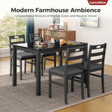 Sophia & William Marble Design Kitchen Table and Chairs