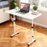 Standing Desk with Lockable Wheels,Compact Laptop Desk for Home Office