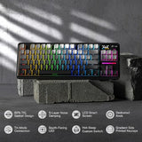 Redragon K743 PRO GB 80% Gasket RGB Gaming Keyboard w/Hype 1.14’’ TFT Screen & Knob, 84 Keys Mechanical Keyboard
