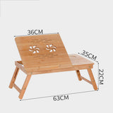 Laptop Stand Lap Desk Table with Adjustable Leg Flower Pattern Foldable Breakfast Serving