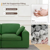 KISLOT 138" Boneless Cloud Couch,Sectional No Assembly Required