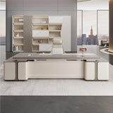 ABHNUGFS Study Writing Table PC Desks Executive Desk Boss Light Luxury Modern Leadership President Office Manager Home Study Large