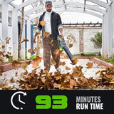 NovorikX Electric Leaf Blower, 810 CFM Variable-Speed, 60-Volt Lithium-ion Cordless Leaf Blower with 2.5Ah Battery and Charger Included, Powerful for Yard Cleaning