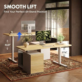 FLEXISPOT 71" Executive Standing Desk with Drawers & CPU Cabinet