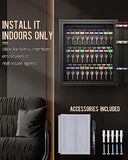 60 Position Key Cabinet Steel Security Storage Box with Combination & Key Lock, Resettable, Digital