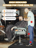 Lanstics 4’x5’ Salon Floor Mat for Anti Fatigue Barber Shop Chair Mat for Circle Chair